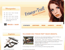 Tablet Screenshot of friseur-treff.de